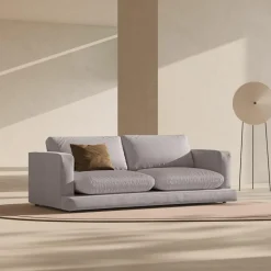 Canapé Daphne 3 Places Gris chaud - 210x105x86 cm