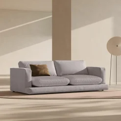 Canapé Daphne 4 Places Gris chaud - 240x105x86 cm