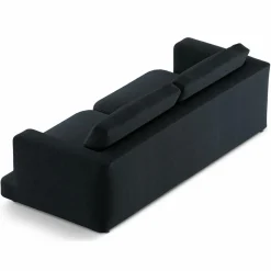 Canapé Daphne 4 Places Noir - 240x105x86 cm