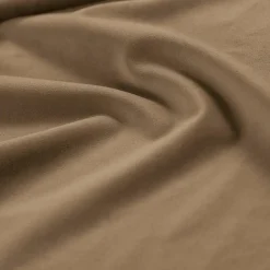 Canapé en Velours Daphne 3 Places Beige Foncé - 210x105x86 cm