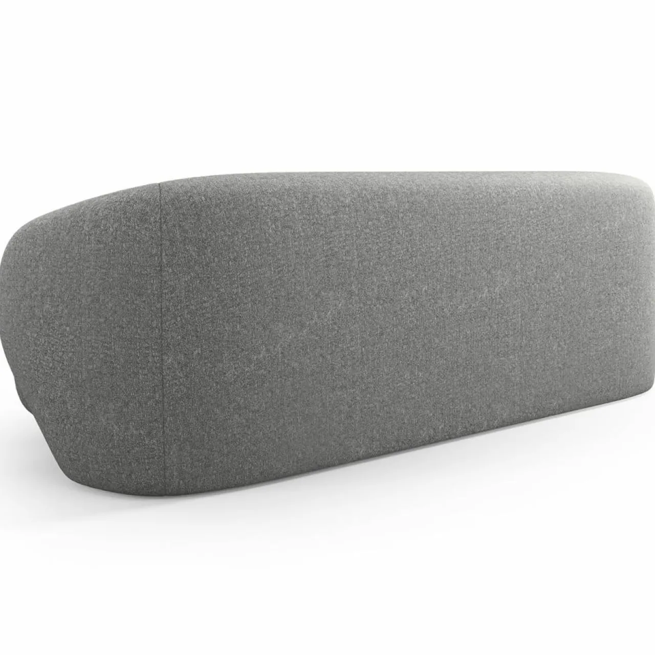 Canapé Linden 3 Chenille Places gris foncé - 204x102x72 cm