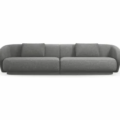 Canapé Linden Chenille 4 Places gris foncé - 304x102x72 cm