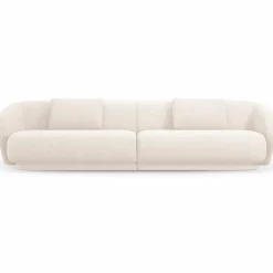 Canapé Linden Chenille 4 Places beige clair - 304x102x72 cm