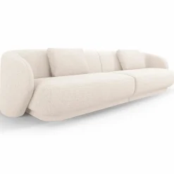 Canapé Linden Chenille 4 Places beige clair - 304x102x72 cm