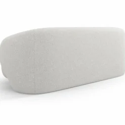 Canapé Linden Chenille 2 Places argenté chiné - 169x102x72 cm