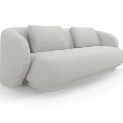 Canapé Linden Chenille 2 Places argenté chiné - 169x102x72 cm