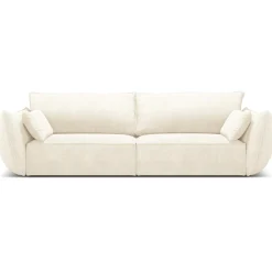 Canapé Vanda 3 Places beige clair - 208x100x85 cm