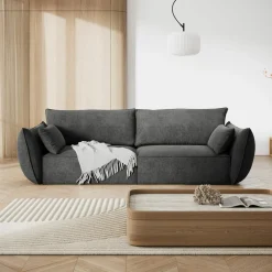 Canapé Vanda 3 Places gris - 208x100x85 cm