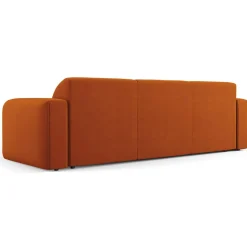 Canapé Velours Jasmin 3 Places terracotta - 235x95x72 cm