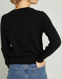 Cardigan 100% Cachemire Sonia noir