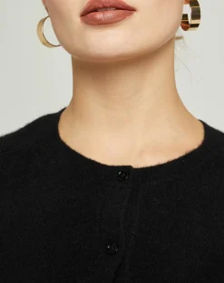Cardigan 100% Cachemire Sonia noir
