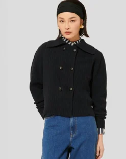 Cardigan 100% Laine Goldie nuit