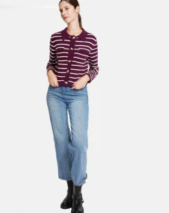 Cardigan Audrey bordeaux
