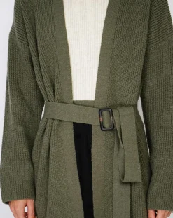Cardigan en Cachemire mélangé Béatrice kaki