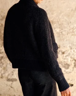 Cardigan en Laine & Alpaga mélangés Manon noir
