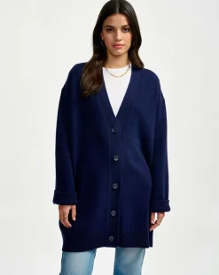 Cardigan en Laine & Coton Gadand america