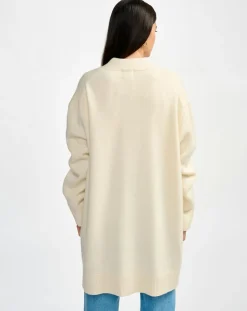 Cardigan en Laine & Coton Gadand natural