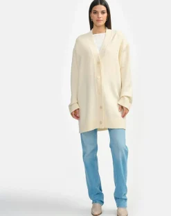 Cardigan en Laine & Coton Gadand natural