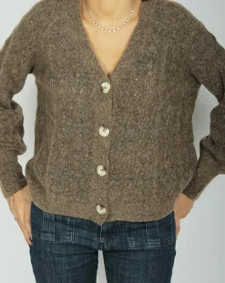 Cardigan en Laine & Mohair mélangés Seven moka