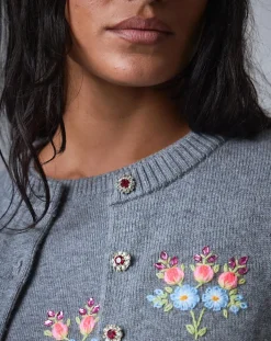 Cardigan en Laine mélangée Bcbg gris