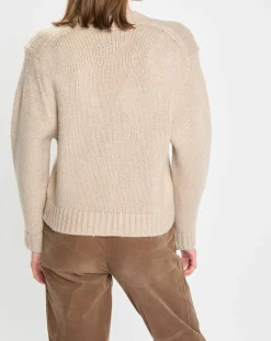 Cardigan en Laine mélangée beige