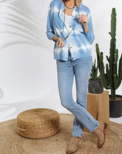 Cardigan en Laine mélangée Store ciel