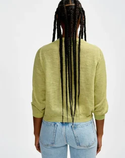 Cardigan en Lin mélangé Neeta limelight