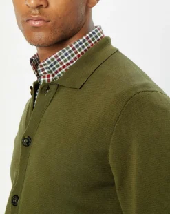 Cardigan en Maille kaki