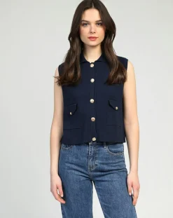 Cardigan Levamaya marine