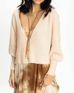 Cardigan Store rose pâle