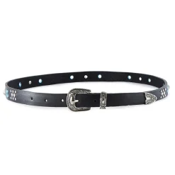 Ceinture en Cuir Discopop noire