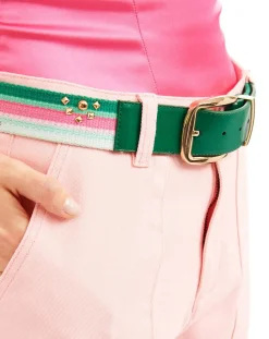 Ceinture en Cuir Eneko verte