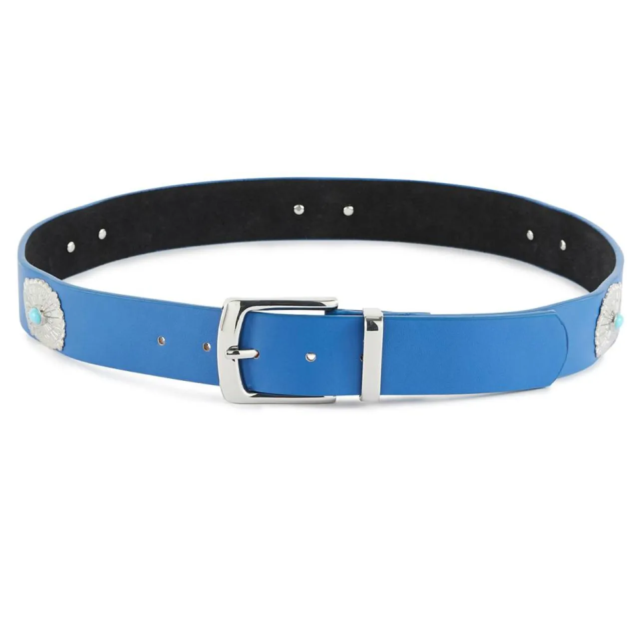 Ceinture en Cuir Kishi bleue