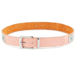 Ceinture en Cuir Kishi rose