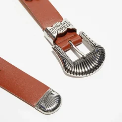 Ceinture en Cuir Marge marron