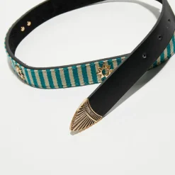 Ceinture en Cuir Sayulita noire