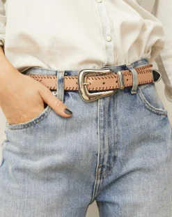 Ceinture tressée Renaldo rose