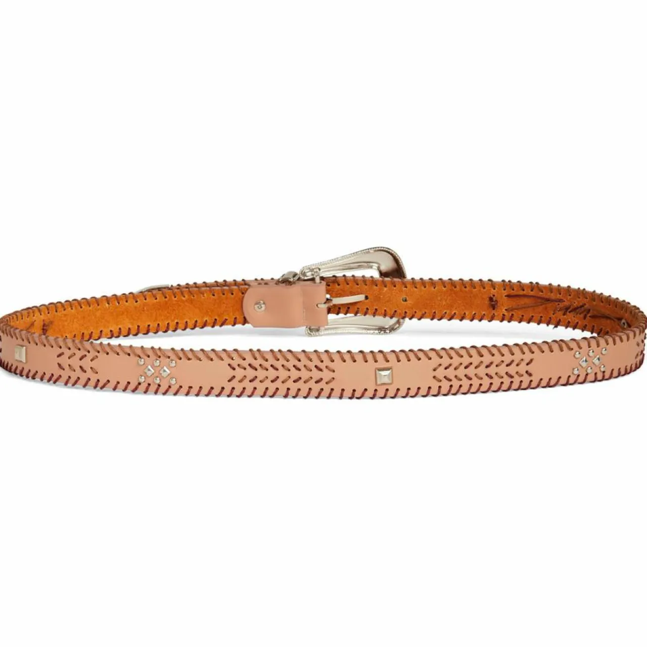 Ceinture tressée Renaldo rose