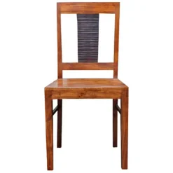 Chaise acacia moon marron - 45x45x95 cm