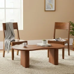 Chaise exotique marron Acacia Arad Marron - 43x50x85 cm