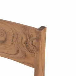 Chaise exotique naturelle acacia arad marron - 43x50x85 cm