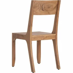 Chaise exotique naturelle acacia arad marron - 43x50x85 cm