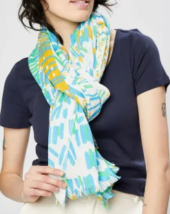 Écharpe Calypso azur - 100x200 cm
