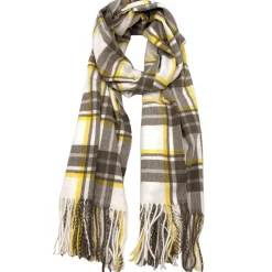 Écharpe Charline à carreaux beige