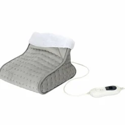 Chauffe pieds électrique gris - 30x24x30 cm
