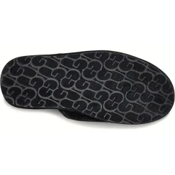 Chaussons en Cuir Scuff Logo noirs