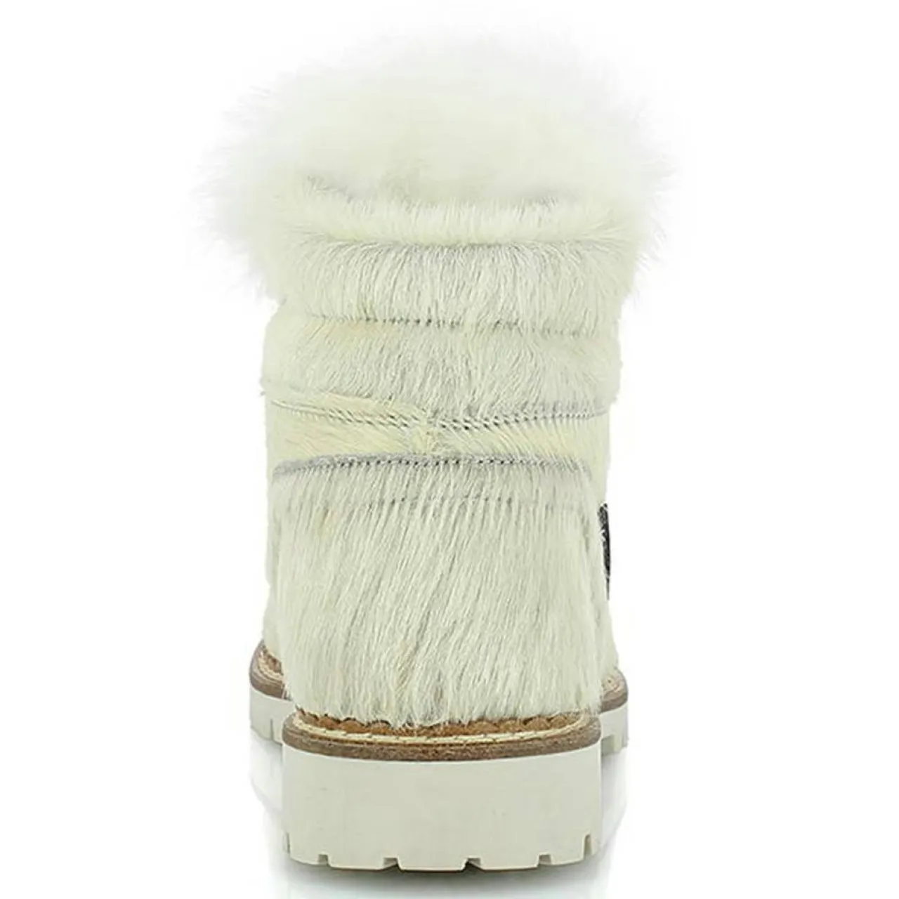 Chaussures de Montagne en Poulain Clarissa blanches