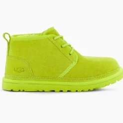 Chaussures fourrées Laine en Velours de Cuir Neumel jaune/vert fluo