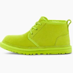 Chaussures fourrées Laine en Velours de Cuir Neumel jaune/vert fluo
