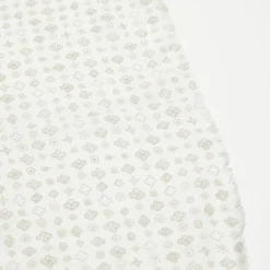 Chèche en Laine mélangée imprimé écru - 180x50 cm